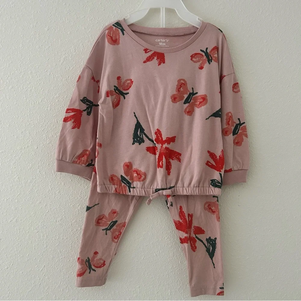 Carter's Pink and Red Butterfly Set - Picture 1 of 10